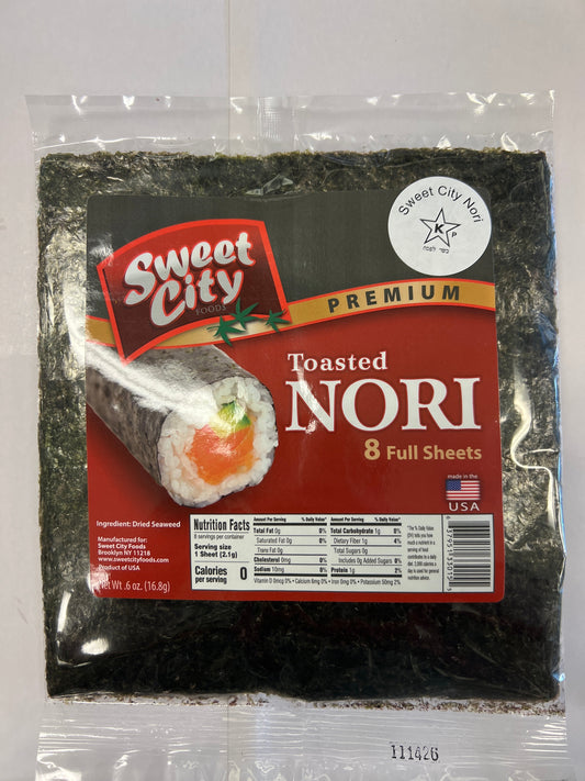 Sweet city toasted nori 8 full sheets