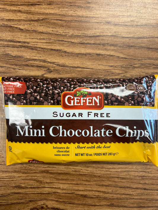 Gefen sugar free mini chocolate chips