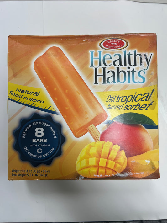 Klein’s healthy habits diet tropical sorbet