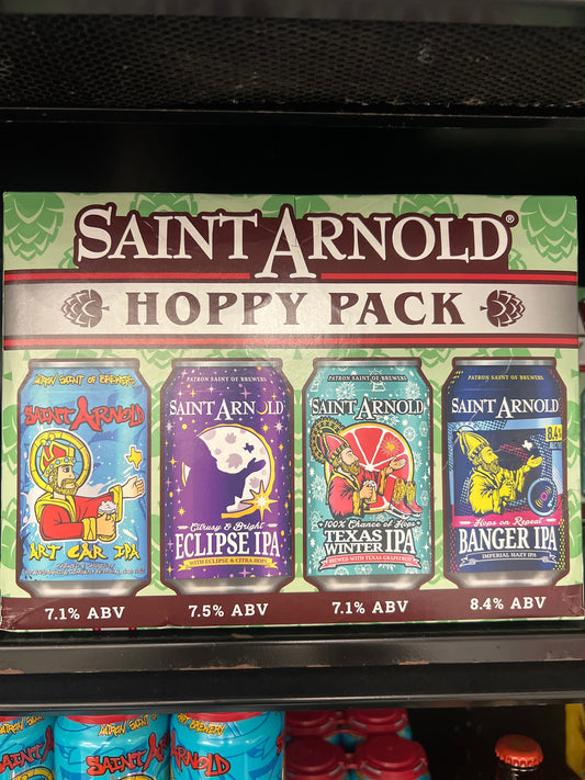 Saint Arnold hoppy pack variety 12oz 12pk beer cans