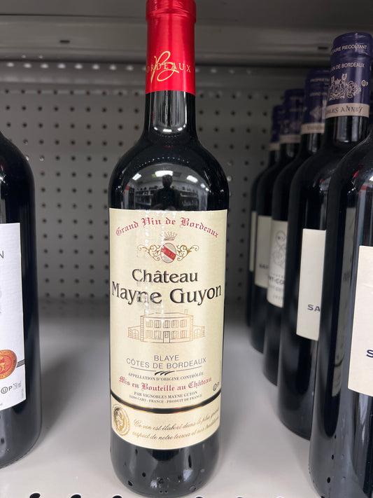 Château Mayne Guyon Blayne Cotes De Bordeaux Mevushal