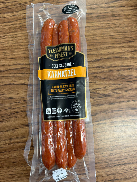 Fleishmans beef sausage karnatzel