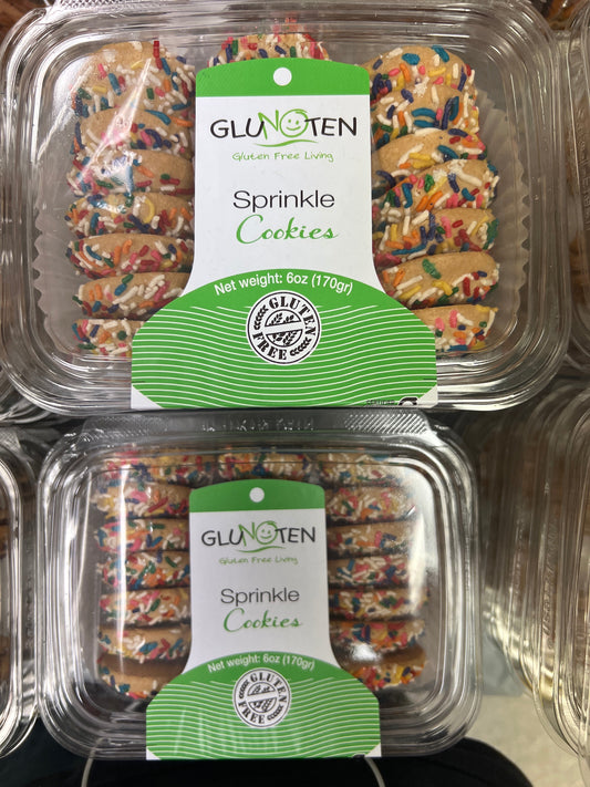 Glunoten gluten free sprinkle cookies