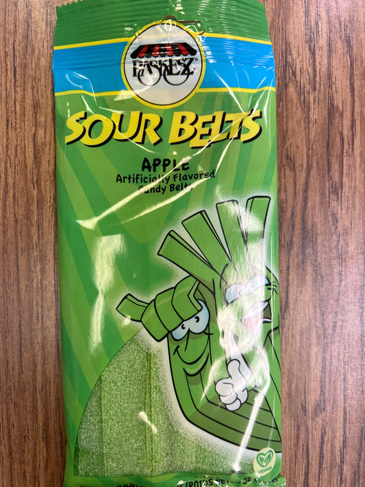 Paskesz sour belts apple flavored