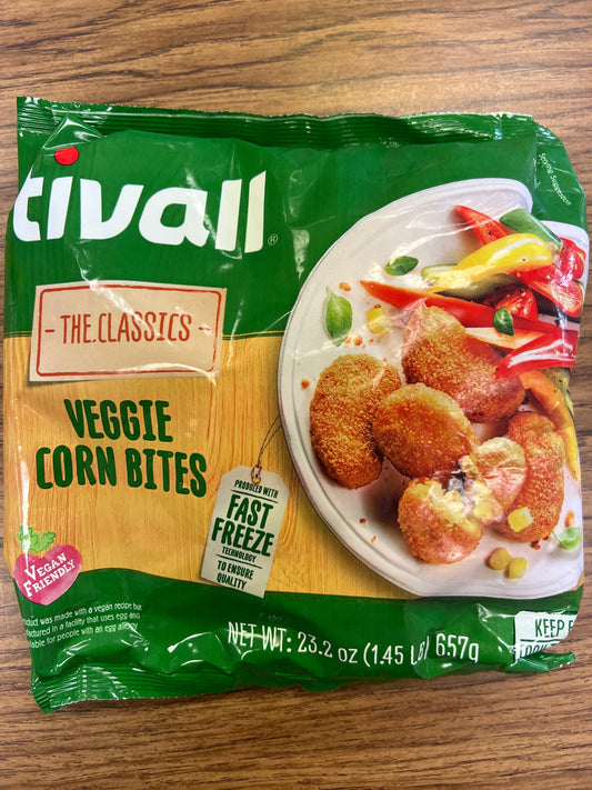 Tivall veggie corn bites vegan 23.2oz