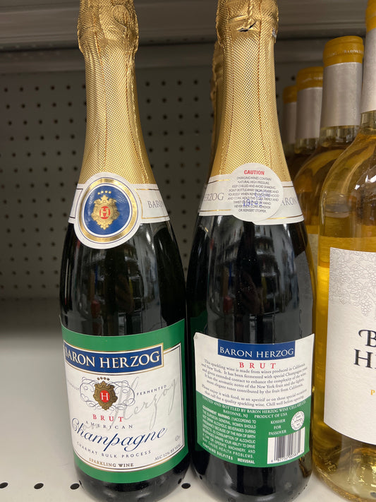 Baron Herzog Brut Champagne American Mevushal