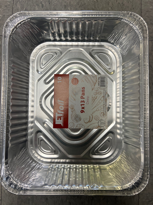 Jetfoil #1348 9 x 13 aluminum deep pans. 10pk