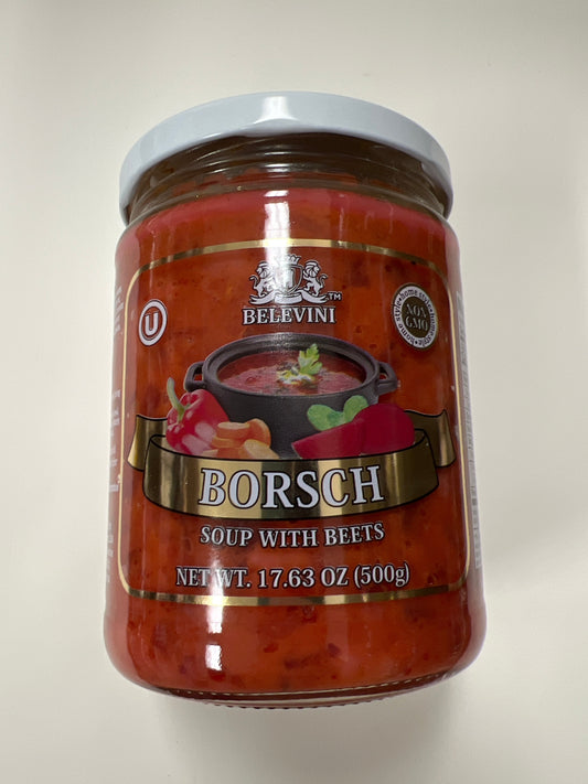 Belevini borscht soup with beets