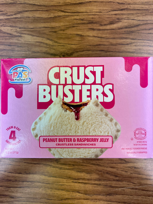 Pas yisroel. Crust busters peanut butter and raspberry jelly crustless sandwiches