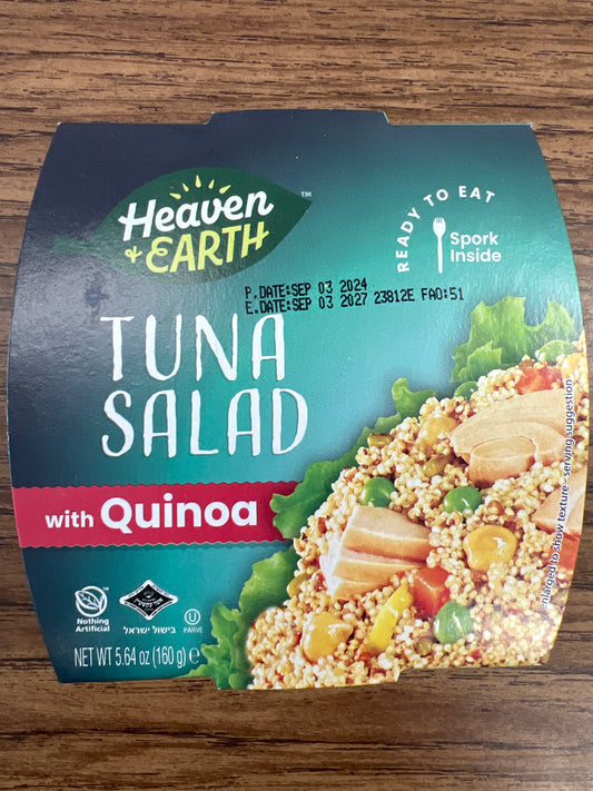 Heaven and earth tuna salad with quinoa. Ready to eat