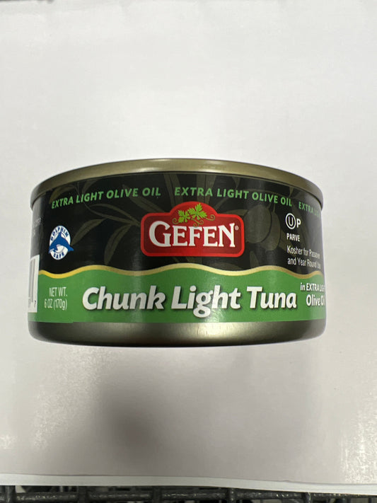 Gefen chunk light tuna in extra light olive oil