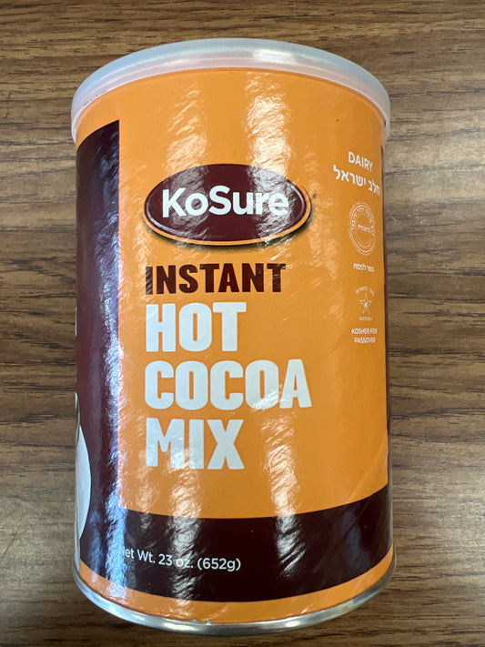 KoSure. Instant hot cocoa mix dairy