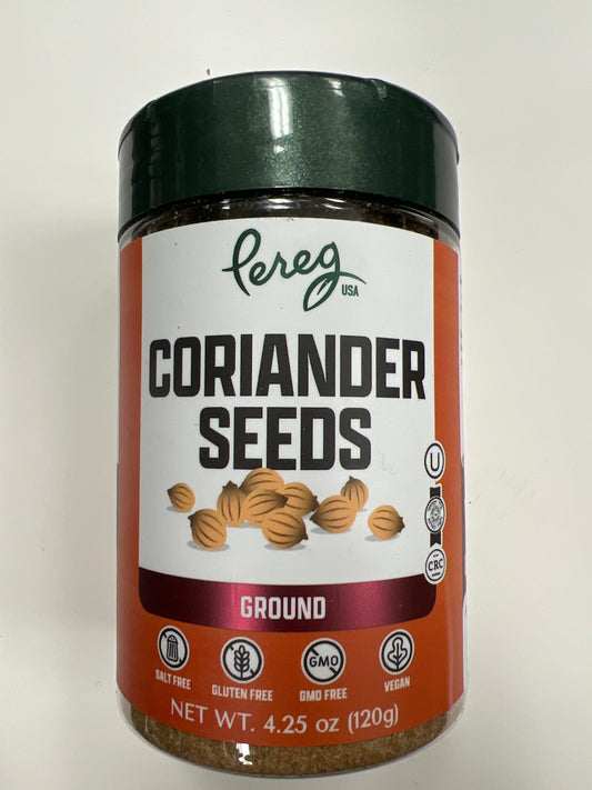 Pereg coriander seeds. Ground