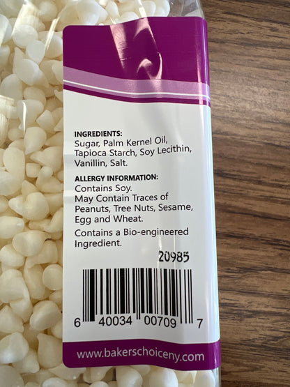 Bakers choice. White chips