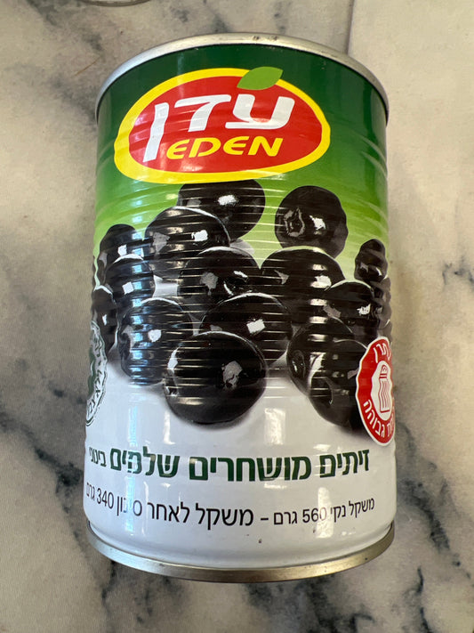 Eden whole black olives medium