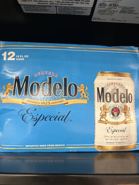 Modelo especial 12oz 12pk beer cans