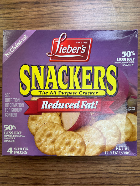 Liebers snackers reduced fat 4pk
