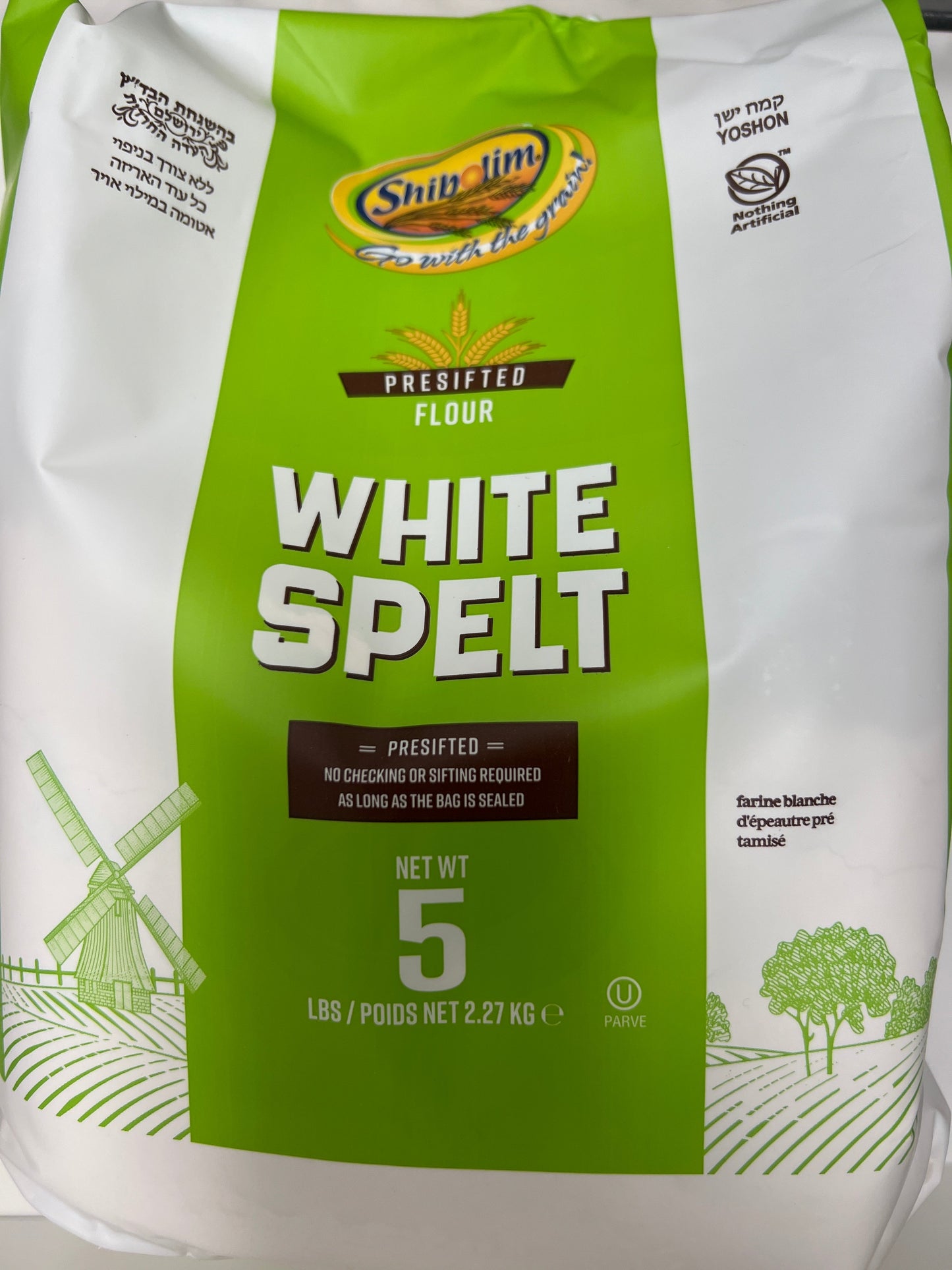 Shibolim presifted white spelt flour