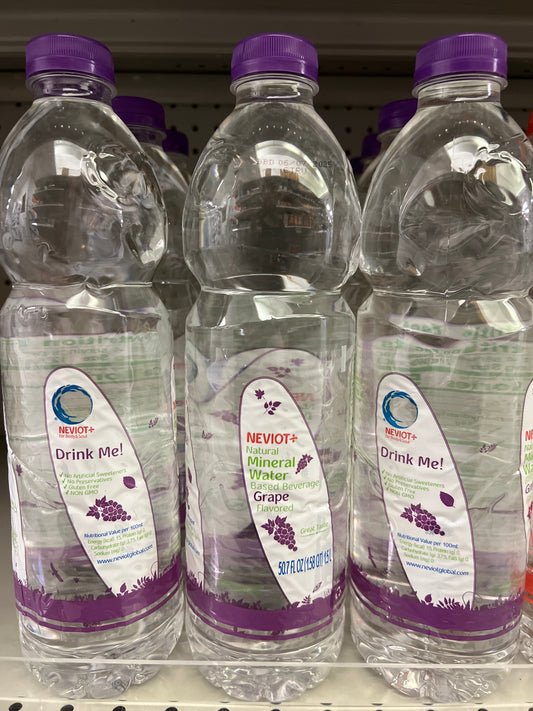 Neviot natural mineral water grape flavored 1.5L