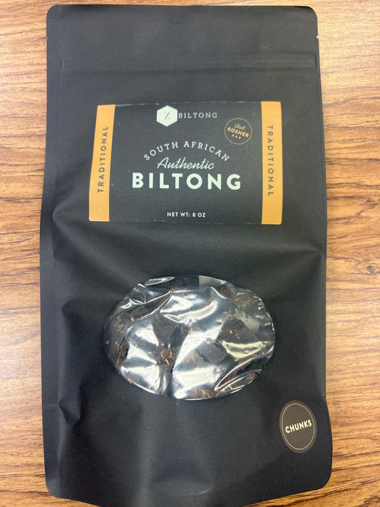 ZBiltong South African authentic biltong 8oz traditional chunks