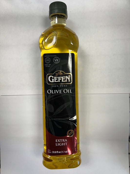 Gefen 100% pure olive oil extra light 33.8 ounces