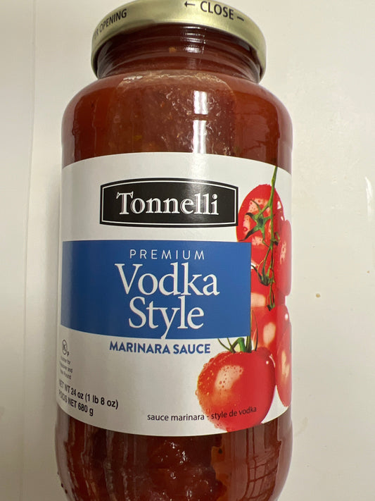 Tonnelli vodka style marinara sauce