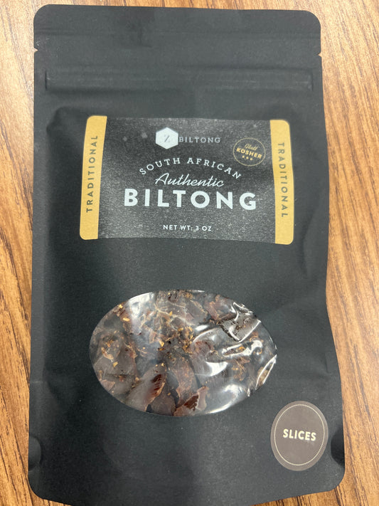 ZBiltong South African authentic biltong 3oz traditional slices