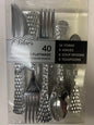 Blue sky #2711 silver settings hammered flatware 40ct silver cutlery