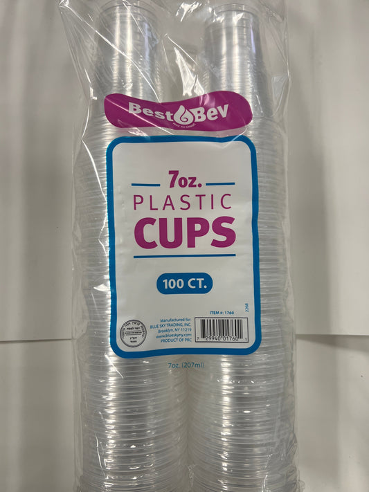 Best bev. 7oz plastic cups 100ct כוסות חד פעמי