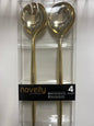 Blue sky #3216 novelty flatware 4ct serving set utensils gold