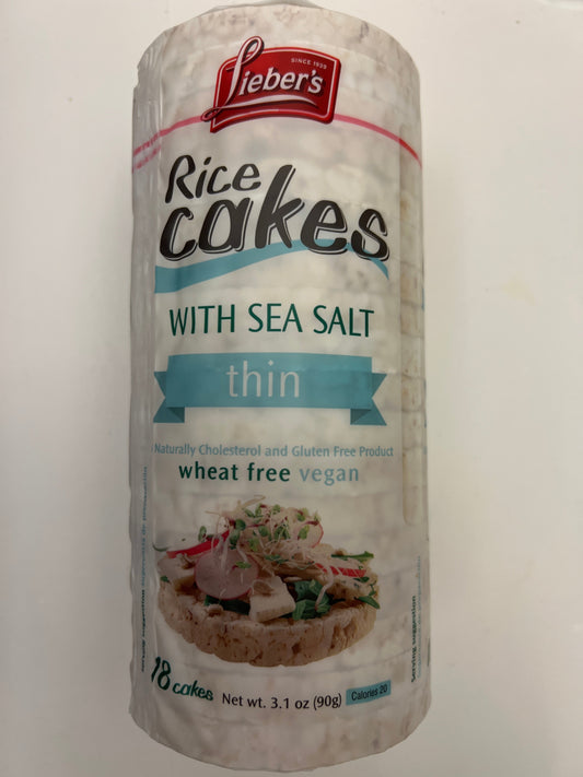 Liebers rice cakes thin with sea salt