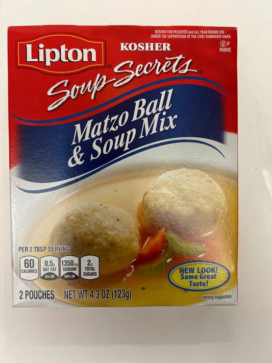 Lipton matzo ball and soup mix