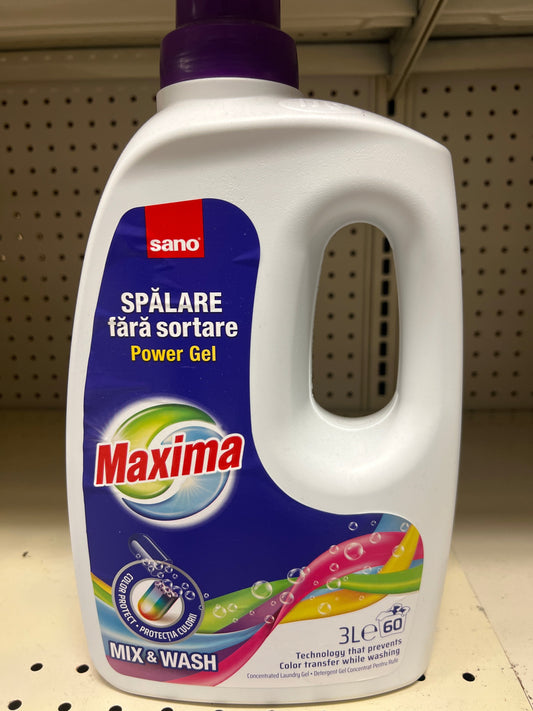Sano maxima power gel mix and wash 3l