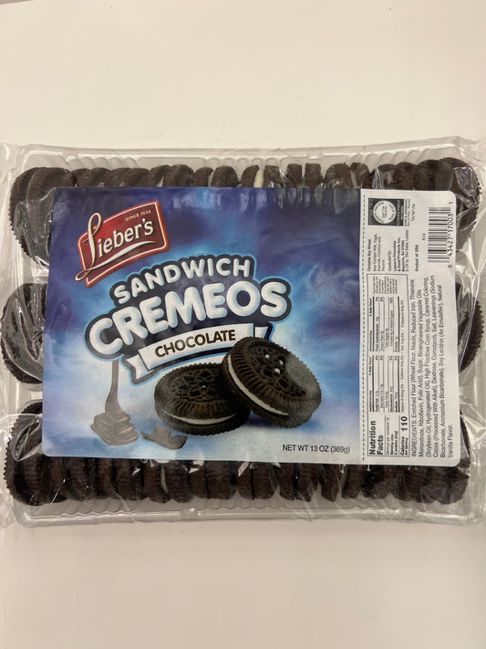 Liebers sandwich creamos chocolate cookies
