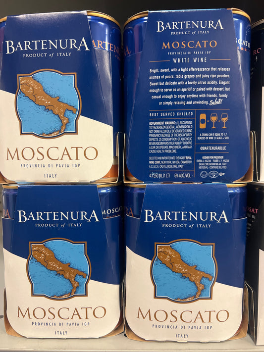 Bartenura Moscato Provincia di Pavia 4-pack cans Mevushal