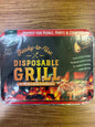 Ready to use disposable grill. With EZ-light charcoal
