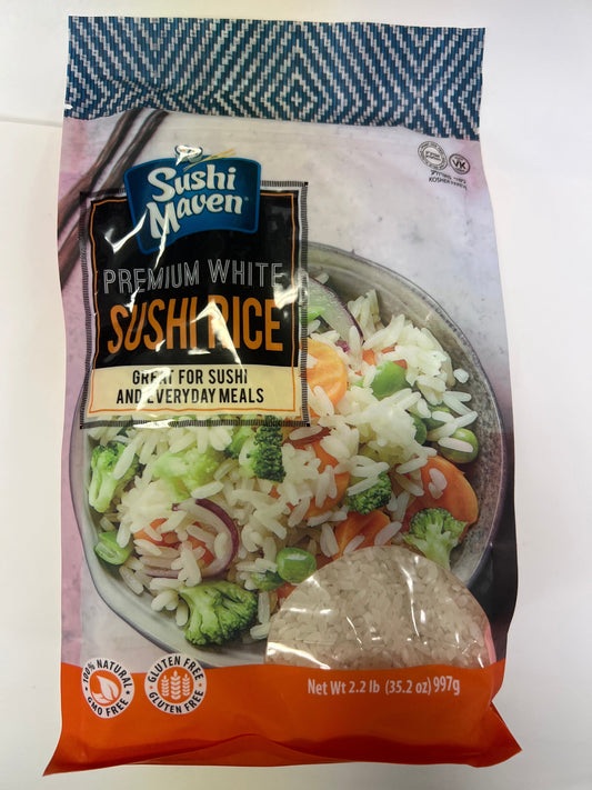 Sushi maven premium white sushi rice 2.2lbs gluten free
