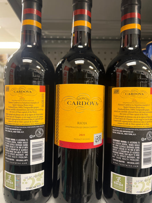 Ramon Cardova Rioja 2021 Mevushal