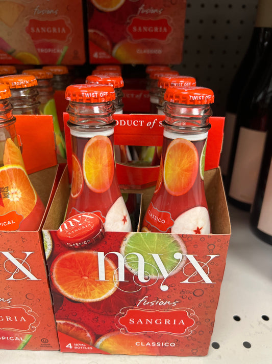 Myx Sangria Classico Fusions 4 x 187ml Mevushal