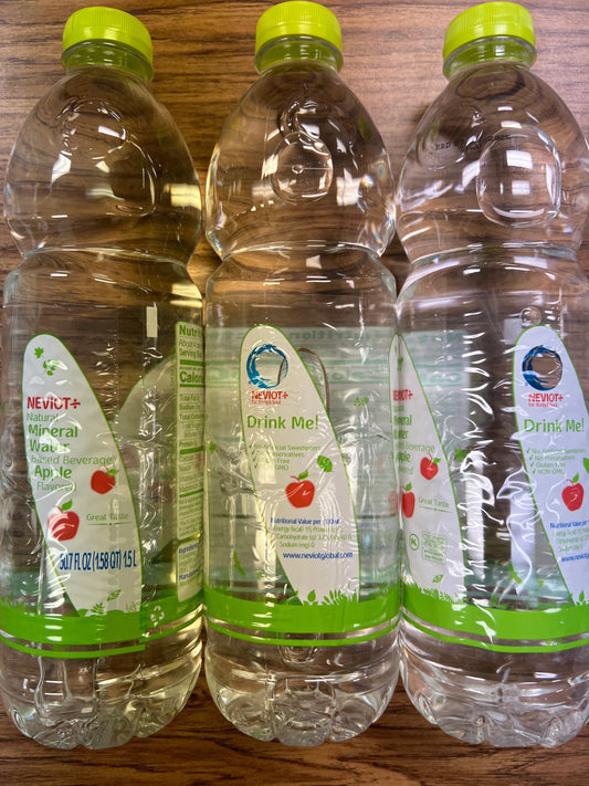 Neviot natural mineral water apple flavored 1.5L