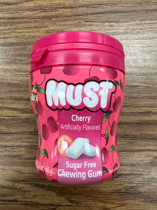 Elite must gum. Cherry. Sugar free