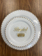#4393 simcha collection. beaded collection 16 - 7” lunch plate 16 - 10” dinner plate. Combo set 32ct
