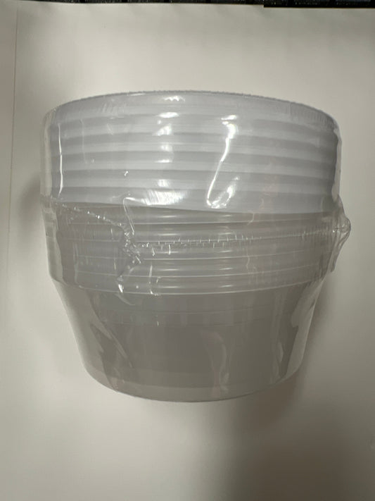 Blue sky #1139 plastic house deli container 6 sets 8oz with lids