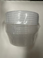 Blue sky #1139 plastic house deli container 6 sets 8oz with lids