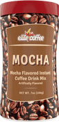 Elite instant coffee tin mocha