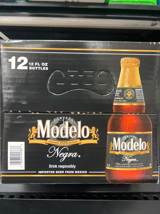 Modelo negra 12oz 12pk beer bottles