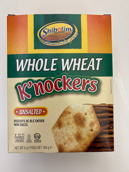 Shibolim whole wheat knocker’s unsalted