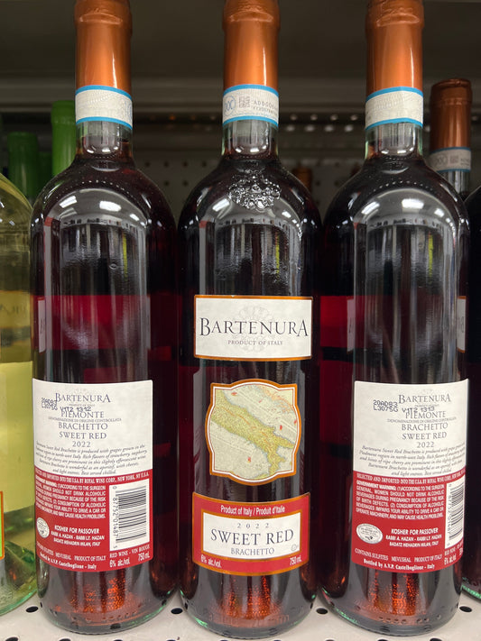 Bartenura Brachetto Sweet Red Mevushal