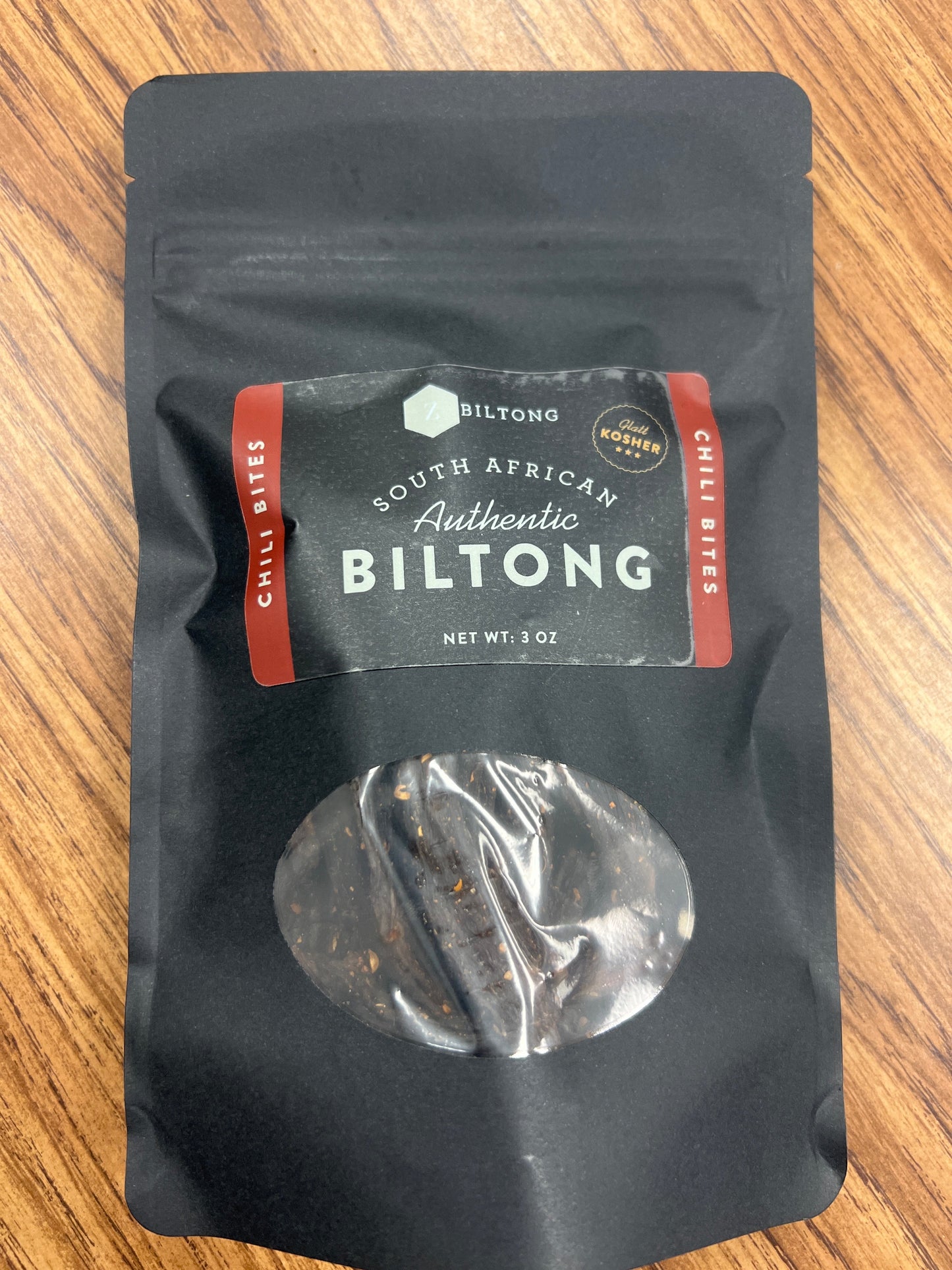 ZBiltong South African authentic biltong 3oz chili bites