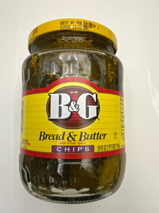 B and G bread and butter chips